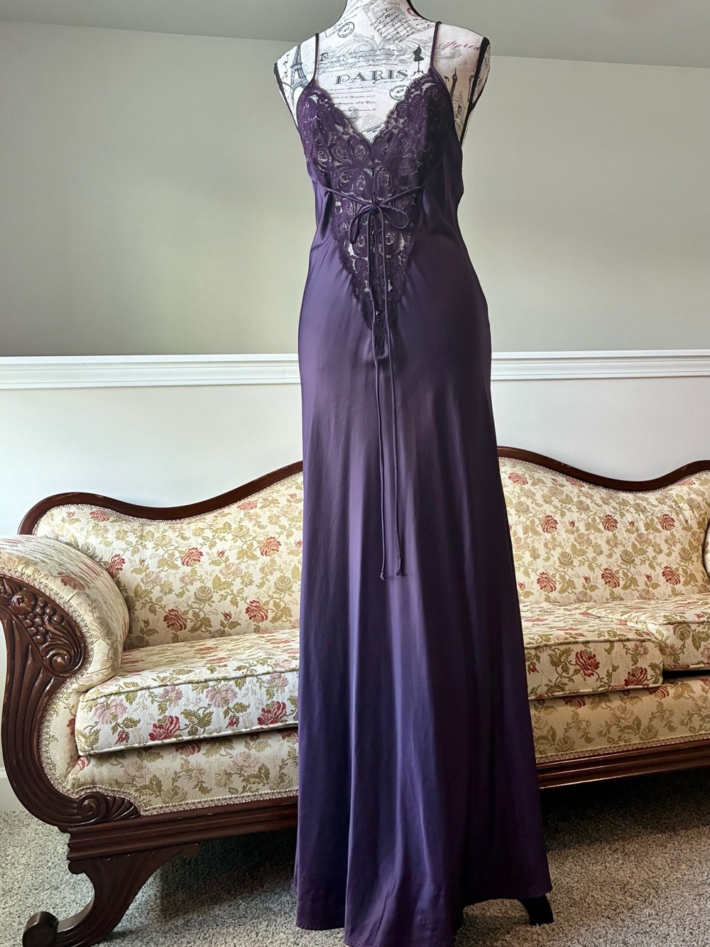 Victoria’s Secret Gold Label Satin Maxi Slip Dress